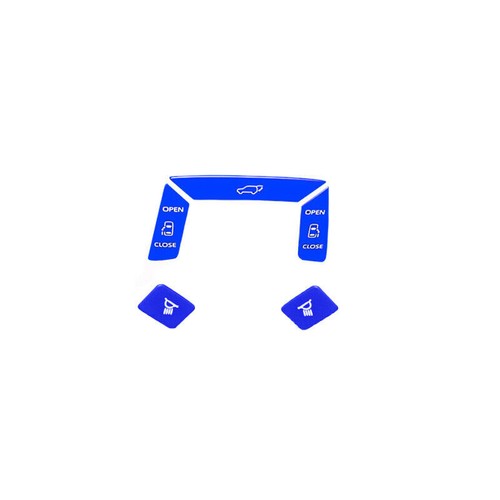 Luz de lectura delantera de coche lámpara botón moldura azul aleación de aluminio para Toyota Sienna - Imagen 3 de 5