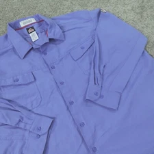 Buwark FR Shirt Mens 4XL Flame Resistant Heavy Duty Workwear Rip Stop Blue
