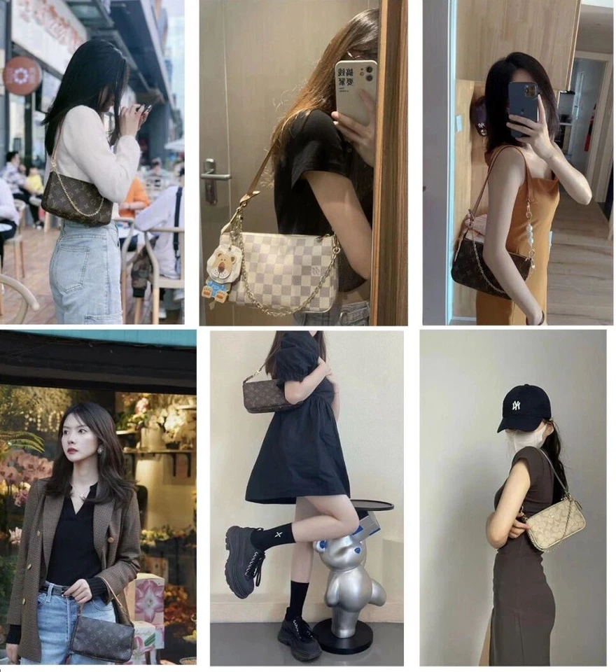 Correa de repuesto compatible para LV Mini Pochette Accesorios Axila 45-110cm Foto 3 de 4