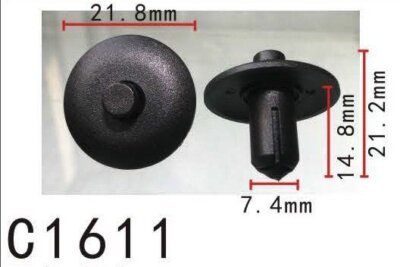 20pcs Fit VW 4D0807300 Radiator Push-Type Retainer - Autobahn88