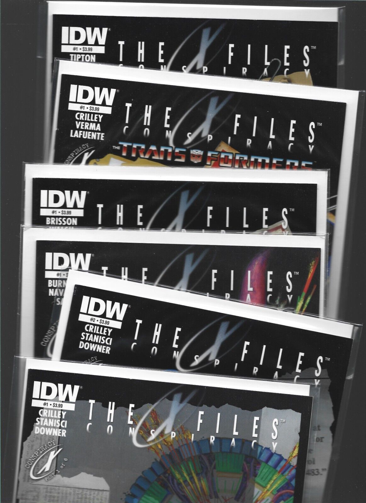 The X-Files Conspiracy #1-2 + Transformers 1 Crow 1 Turtles 1 Ghostbusters 1