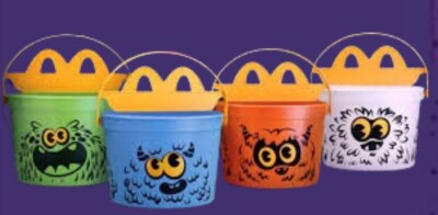 2024 McDONALD'S Halloween Boo Buckets Pail-l HAPPY MEAL Complete