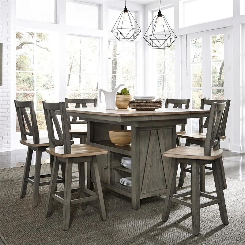 Liberty Furniture 7 Piece Gathering Table Set