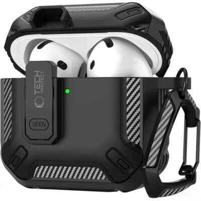 Schutzhülle für Pods 4 Tech-Protect Case Cover Futeral Tasche Etui Schwarz