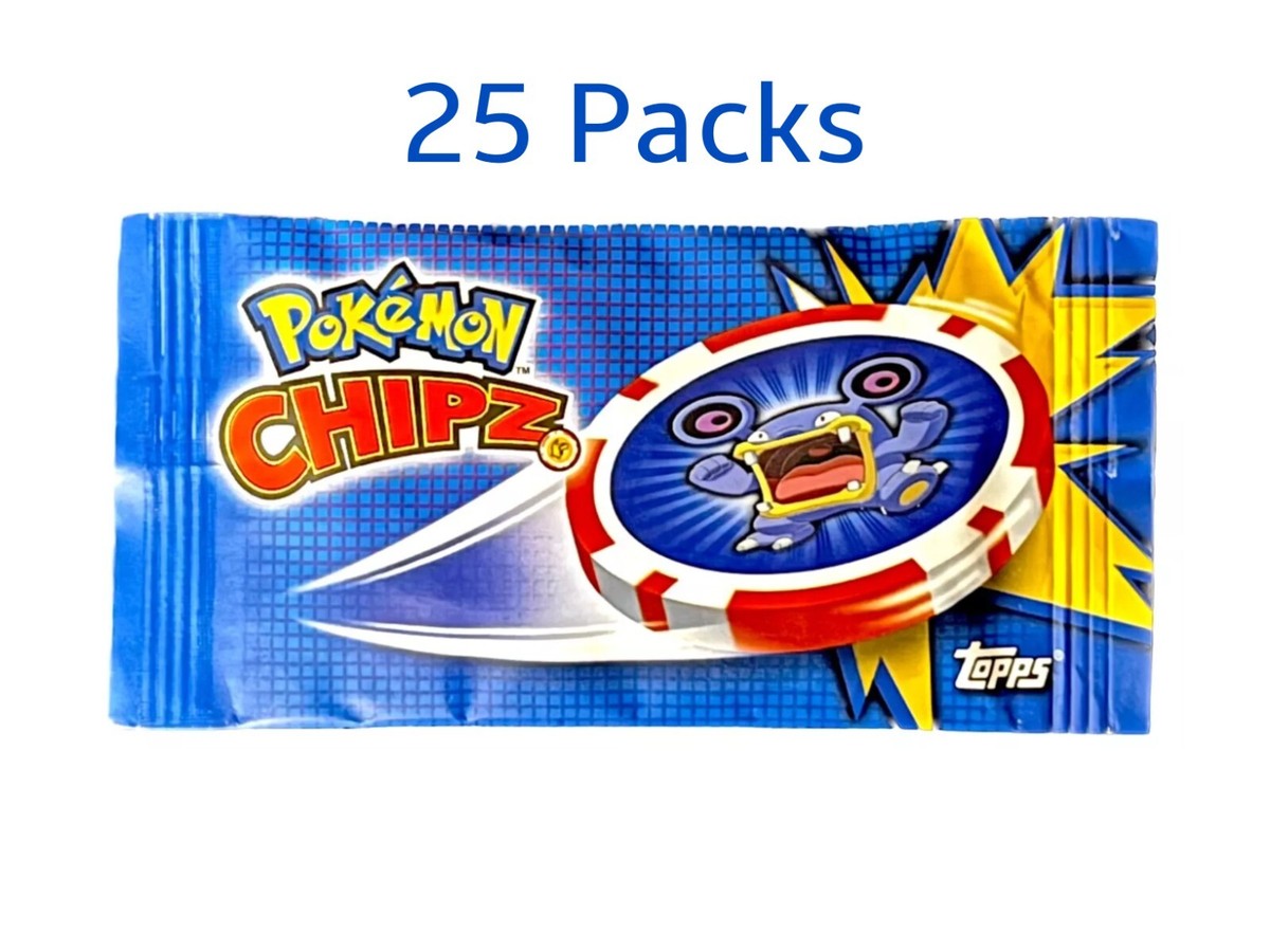 Lot of (25) 2006 Topps Pokémon Chipz Factory Sealed Booster Packs