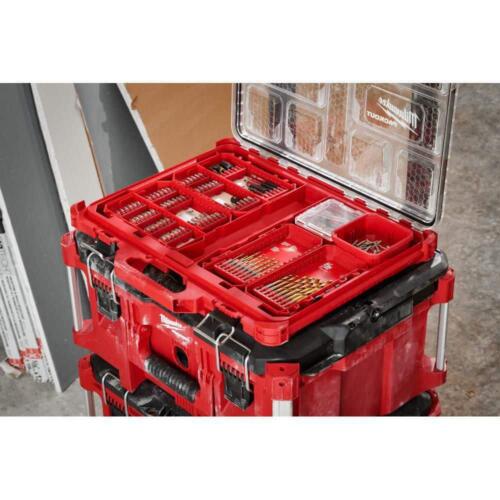 Milwaukee Impact Driver Bit Case Customizable Storage Small Compact Packout Red - Picture 6 of 7
