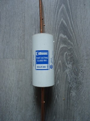 New  Edison SCLR 500 Amp Fuse 600 Volts KTS-R-500 A6K500R