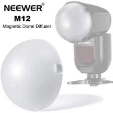 NEEWER M12 Magnetic Dome Diffuser for Z2-N Z2-S Z2-C Z1C Z1 Z2 Round Head Flash