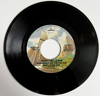 I Can Still Hear The Music In Restroom 45 Jerry Lee Lewis 1975 Mercury 73661 EX