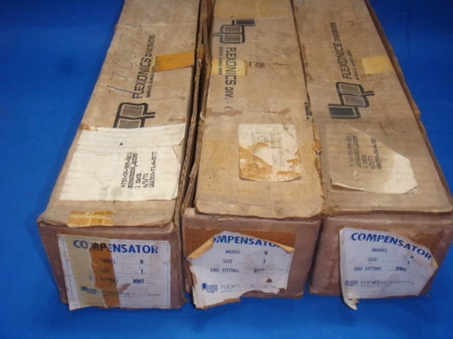 Flexonics Compensator, LOT OF 3, H-100-MMT, STAINLESS STEEL BELLOWS, NEW IN BOX