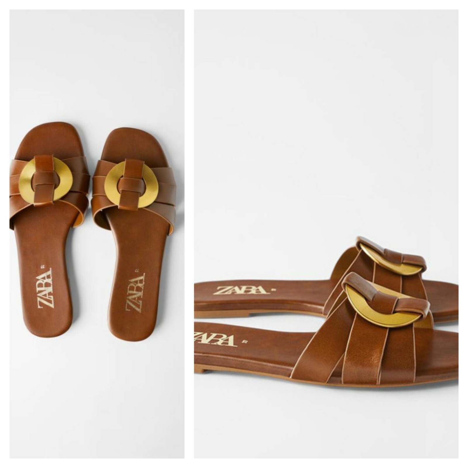 zara womens slides