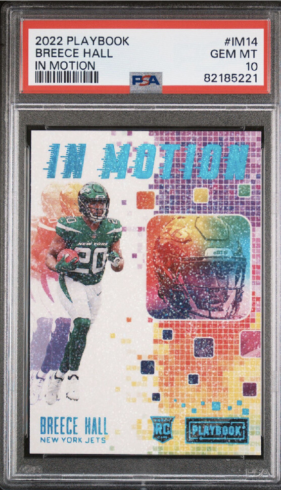 Breece Hall Panini Playbook in Motion #IM14 Base