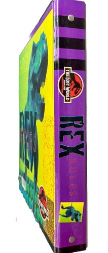 Vintage Jurassic Park T-Rex Binder and Folder 1996 The Lost World NEW Old Stock - Picture 3 of 15