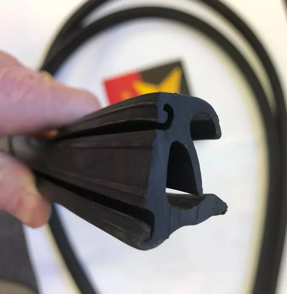 1957-1959 DeSoto Dodge derecha/izquierda 4 puertas 6 pulgadas barandilla ventana junta de goma sello Foto 3 de 4