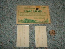 Champ  decals HO HX-10 Santa Fe Express Refrigerator F47