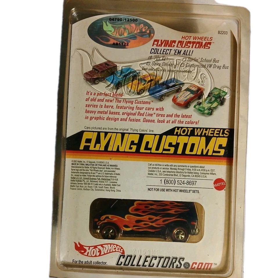Hot Wheels 70s Van Flying Customs RLC Red Line Club Car 04790/12500 azul Foto 4 de 4