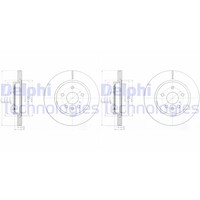 2X Delphi Bremsscheiben 315Mm BelÜFtet Hinten Passend FÜR Opel Insignia Saab
