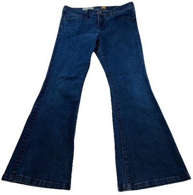 Pilcro Anthropologie Women s size No.32 34 Waist Blue Hippie Denim Flared Jeans