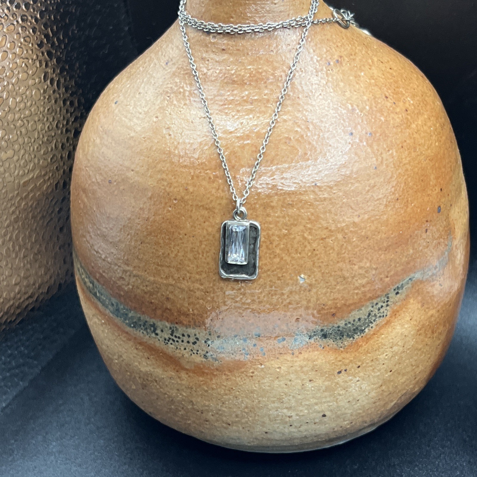 Silpada ~ N3097 Creative Spark ~  Pendant Necklace CZ 925 Sterling Silver ~ 16”