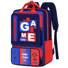 17 Inch Gamer Boys School Backpack Handles Multifunctional Kids Teens Bookbag