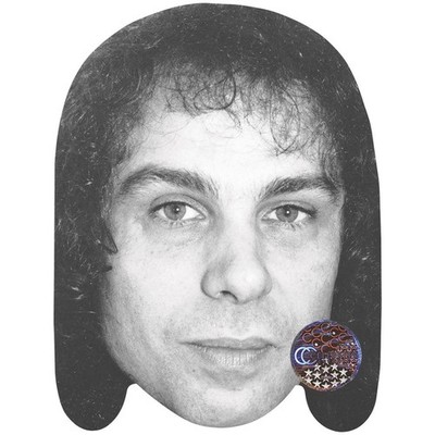 Ronnie James Dio (BW) Celebrity Mask, Flat Card Face, Fancy Dress Mask