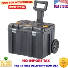 DEWALT Tool Box with Wheels Modular, Large Rolling Tool Box W Telescopic Handle