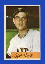 1954 Bowman Set-Break # 57 Hoyt Wilhelm VG-VGEX *GMCARDS*