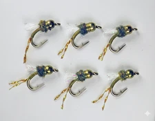 Cheeseman Emerger UV2 Olive Nymphs - Premium Trout Fly Fishing Flies