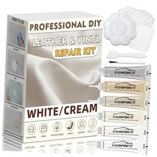 Cream Leather Repair Kit for Furniture, Vinyl Repair Kit for Car Interior,