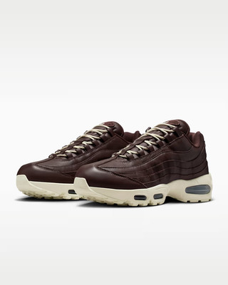 IM0696-200 Nike Air Max 95 Big Bubble Leather Baroque Brown Black (Herren)