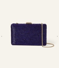 Image of Accessorize Beaded Hardcase Clutch Bag