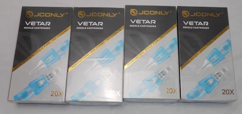 Jconly VETAR  Tattoo Cartridges 4x 20 0.2 .035 .03 Shade Needles NEW SEALED - product listing photo
