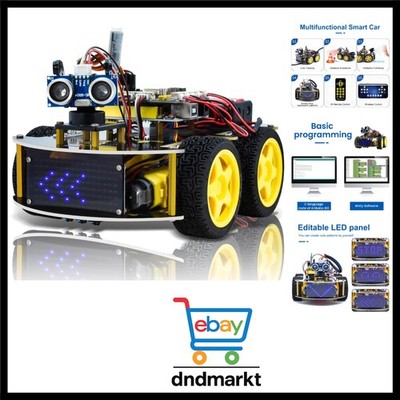 4WD Roboter Bausatz Lernkit DIY Programmieren Arduino Bildung STEM