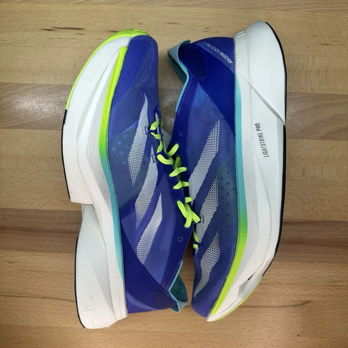 Adidas Adizero Adios Pro 3 Men's Size 14 Cobalt Blue Lucid Lemon