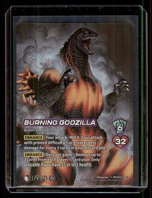 UniVersus TCG Burning Godzilla 2025 Promo Card Limited Edition - UK Seller