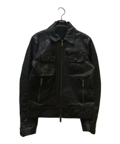 Giacca di pelle con borchie M Valentino