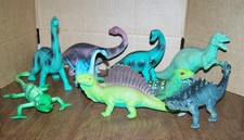 Lot Of 9 Dinosaurs Toys  H9