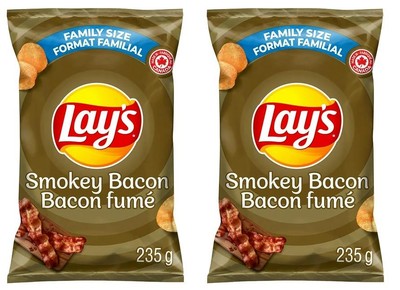 Lay's Smokey Bacon Flavored Potato Chips, 220g (2 Pack)