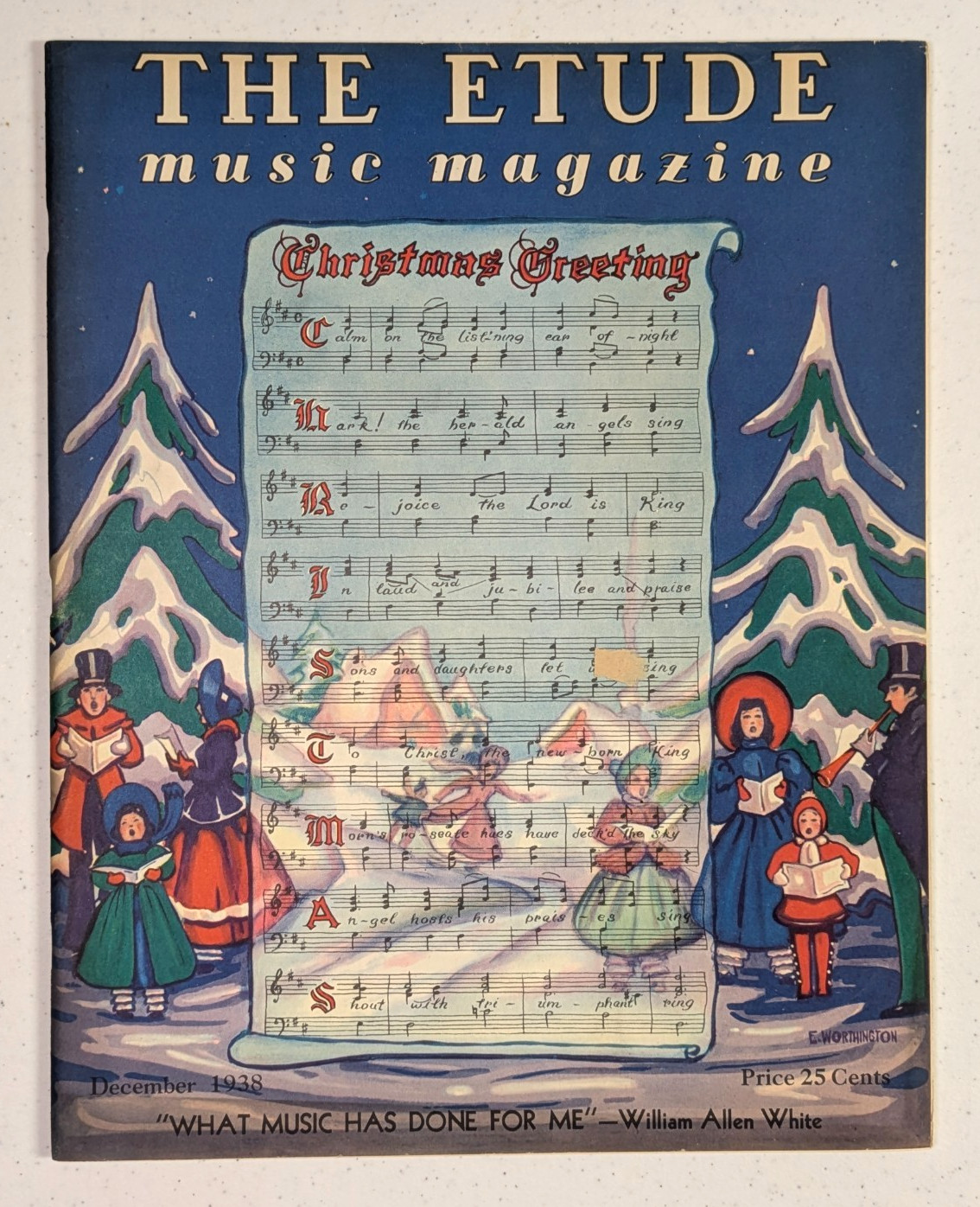 The Etude Music Magazine Dec 1938 RCA Victriola Ad (Vol. 56 No. 12) Issue
