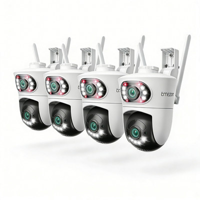 4PCS 360° 4MP FUNK WIFI WLAN NETZWERK CAMERA Outdoor AUßEN ÜBERWACHUNGSKAMERA