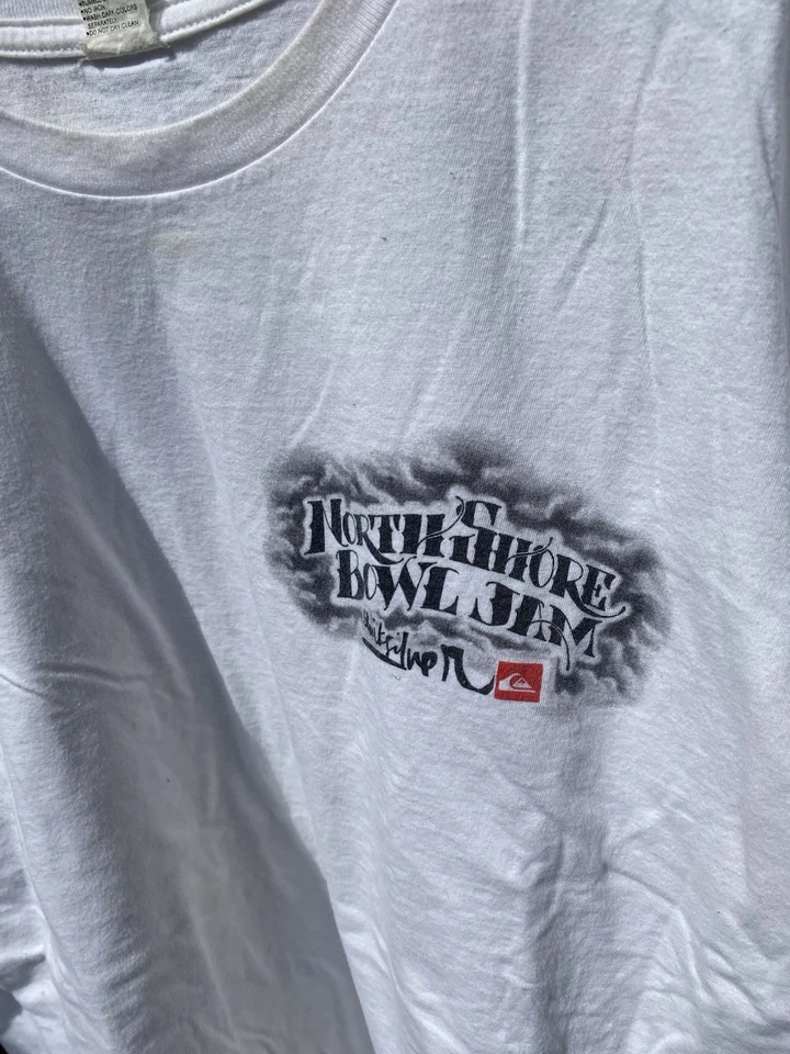 Camisa De Colección Quiksilver North Shore Bowl Jam Hawaii Vans Skateboarding Rara L Foto 3 de 4