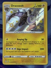 Pokemon TCG Dracozolt Shiny Holo Rare Shining Fates: Shiny Vault SV045 Near Mint