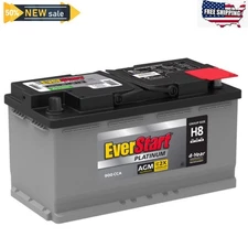 EverStart Platinum AGM Automotive Battery, Group Size H8 / LN5 / 49 12 Volt, 900