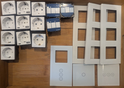 BSEED Smart Switch, Smart Dimmer, Smart Schuko Steckdose,  Kristall Glas Platte