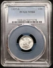1937 S Mercury Dime PCGS MS66
