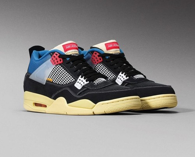 #ad #ad Size 7 13 Air Jordan 4 Retro Union Off Noir DC9533 001 Brand new $218.00