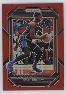 2023-24 Panini Prizm Draft Picks Red Prizm 115/299 Omaha Biliew #23 0v2h