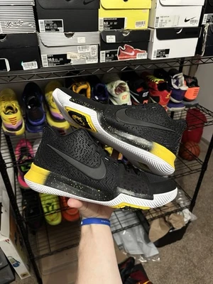 Nike Kyrie 3 Black Yellow for Sale | Authenticity Guaranteed | eBay