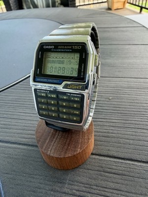 Casio Data Bank 150 Calculator Watch Silver DBC-1500 Module 1477