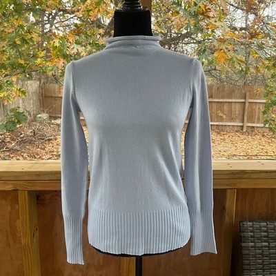 French Connection Babysoft High Neck Sweater Light Blue Size S